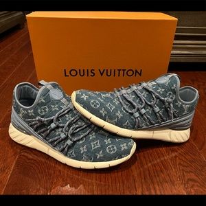Louis Vuitton mens denim sneakers US size 9.5
